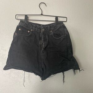 ASOS high waist black shorts